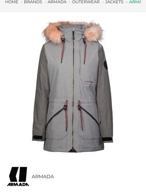 Armada Women's Lynx Insulated Ski Jacket - Light Gray